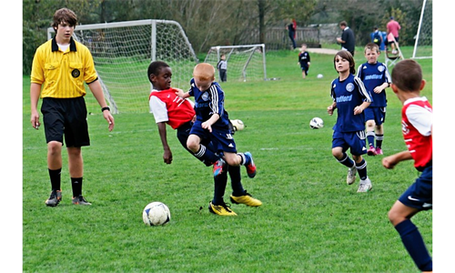 U9 Hotspurs on the pitch!